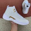 Jumpman 12 12S 택시 유틸리티 망 농구 신발 블랙 다크 콩코드 대학교 블루 골드 리버스 독감 게임 로얄 트위스트 Fiba Playoffsa22Sneakers 1