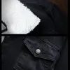 Zimowe kurtki dżinsowe mężczyźni streetwear hip hop ciepły dżinsowy płaszcz Mężczyzn Duży rozmiar wełniany wkładka grubsza zimowe dżinsowe kurtki męskie 6xl 201128