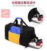 Sport Gym Bag Fitness Training Handbag for Women Large Waterproof Travel Duffel Blosa Shoe Pouch Dry Wet Combo Bag Q0705