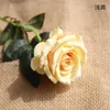 Fleurs artificielles bon marché, Roses vives au toucher réel, fausses fleurs en soie pour décoration de mariage de mariée, 7 couleurs disponibles