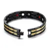 Link Chain Blue Bracelet Men Heavy Quality Cool Hand Energy Health Germanium Magnetic Stainless Steel Bracelets1256n