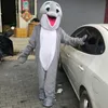 Grå Dolphin Mascot Kostym Tecknad Karaktär Vuxen Size Longteng High Quality (TM) 05