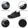 Mesh respirant Aqua chaussures natation chaussures d'eau hommes chaussures plates en plein air bord de mer doigts baskets mâle en amont chaussures de randonnée Y200420