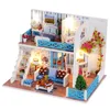 10 soorten diy poppen huis met meubels kinderen volwassen miniatuur houten poppenhuis bouwmodel gebouw kits poppenhuis speelgoed 201217