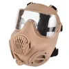 Masque PC tactique extérieur Paintball CS Jeux Airsoft Tir Huting Équipement de protection du visage NO03-324