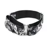 Martingale greyhound collar fabric Black Butterfly Adjustable 3. Wide Dog Necklace LJ201113