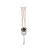 100 cm décorations de jardin paniers suspendus macramé corde à la main support de pot de fleur cintre de plante cordes faites à la main panier sac en filet pour la décoration intérieure extérieure 2 styles