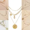 Fashion multilayer gold chains women necklace chokers collar Butterfly pearl drop necklaces fashion jewelry will and sandy gift