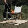 Grilowy ognisko koc kempingowy mat mata piknik BBQ Pad Wysoka temperatura anty-szalowa płomień opóźniający dywan 220216