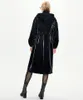 82004 # Original Desgeger Coat Jazzevar 가을 겨울 여성 캐주얼 트렌치 Shark Pu 가죽 긴 윈드 브레이커 S-L