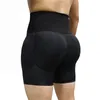 Afslanken schede buik buikbesturing dij trainer shapewear afval trainer haak taille shaper butt lifter heren bokser shorts gevoert