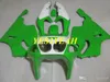 Motorcycle Fairing body kit for KAWASAKI Ninja ZX-7R ZX7R 1996 2003 ZX 7R 96 97 02 03 Green white Fairings bodywork+gifts KZ13