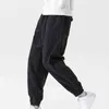 Pantalones con bolsillos sueltos y cálidos, pantalones elegantes para trabajo, pantalones de pana para hombre, pantalones de invierno Y220308