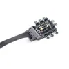 Multiptor Splitter Cooler Охлаждающий вентилятор Hub PC Компьютерная SATA От 1 до 8 3PIN 12V Power Гнездо PCB Адаптер