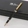 Luxury Picasso 902 Rollerball pen Black Golden Plating Engrave Business office supplies High quality Writing options pens with Box packaging