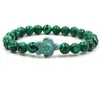 Sea turtle charm bracelet beaded Agate Tiger eye Natural stone bracelet turquoise beads women men bracelets will and sandy