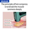 MUKASI Pulse Massage Gun Electric Massager Hot Compress Fascia Gun Deep Muscle Relaxation For Body Neck Back Fitness Pain Relief Y1223