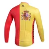 2023 Pro Herren Spanien Winter Radfahren Jersey Set Langarm Mountainbike Radfahren Kleidung Atmungsaktive MTB Fahrrad Kleidung Tragen Anzug B37