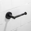 Czarny papier toaletowy i dozowanie na ścianę Włókna Łazienka Kithchen Tissue Roll Roll Akcesoria łazienkowe T200425