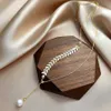 Pearl Fairy Willow Chain Pendant Necklace for Women Ins Simple Internet Celebrity Insta-famous Choker Neck Jewelry