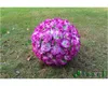 Dekoracje ślubne Jedwabne Róża Kwiat Kissing Ball Bukiet Home Party Decor Akcesoria