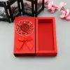 Chinese Red Drawer Type Gift Wrap Box Hollow Double Happiness Chocolate Candy Boxes Wedding Present