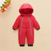 Iyeal Barn Barnkläder Vinter Snowsuit Duck Down Romper Outdoor Toddler Flickor Overaller för Boys Kids Jumpsuit 1-4 år 201028