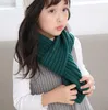 Trendy kids warm wool scarf 2020 new childrens label knitted winter scarf boy and girl baby fashion solid color warm scarf