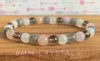 MG1298 Natural Crystals Mix Handmade Bracelet Rose Smoky Snow Quartz Energy Wrist Mala Bracelet Women`s Powerful Jewelry