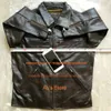 1232 Big Usa Size Air Force Flight Suit Pilot Thick Warm Real Fur Collar Genuine Sheep Leather Jacket Lj201029
