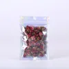 Bolsas de embalaje de Mylar holográficas resellables de 10,5x15 cm con ventana transparente, granos de café, bocadillos, bolsa a prueba de olores para almacenamiento de alimentos a favor de fiesta DHL