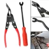2 stks Set Auto Deur Panel Clip Tangen Stoffering Trim Removal Tool PRY BAR rode Duurzame Snelle verwijdering Staples Clips Multi Tools Y200321