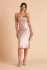 SPAGHETTI MADION CONOT COLOR Платья для свадебных пыльных розовых платье Blue BrideMaid платье