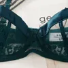 Reggiseno di pizzo ultrasottile sexy senza reggiseno donna LJ200821 comodo della biancheria intima trasparente della mezza tazza della spugna