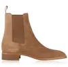 2022 nouveaux hommes Samson bottes en cuir suédé bout carré hommes bottines parfait Melon moto bottine marques élégantes