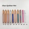 Self-adhesive clear eyeliner waterproof pen 1pcs with free box packaging custom private label makeup tools for women