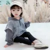 Filles Denim Jacekt Vêtements d'extérieur Patchwork Manteau Fille Style Casual Vêtements d'extérieur pour enfants Printemps Vêtements d'automne pour bébé fille LJ201125