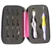 50 Set LED Light Haak Organizer Handig 9-in-1 USB-haken Breinaalden Set Shoe Borstels 201021