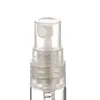 5 ml Clear Glass Perfume Bottle Spray Refillerbara flaskor för bärbar contenitori Cosmetici Vuoti med plastpump