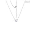 fashion necklace women single white diamond necklaces whole designer jewelry womens Stainless Steel clavicle chain Heart heali48127651358