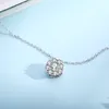 TS-XL010 högkvalitativ original söt spansk björn ädelsten hängsmycke halsband passar smycken kvinnor smycken sterling silver halsband Q0531