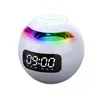 Lumières colorées Horloge Haut-Parleur Sans Fil Portable Mini Haut-parleurs Bluetooth Avec Affichage LED Alarme Hifi TF Carte MP3 Musique Pour Smartphone