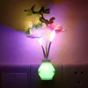 Led Induced Plug Light Tulips Rose Vase Flower Leaf Lamp Bar Home Party Lights Optically Controlled Outdoor Glow New Arrival 2 5lja N2