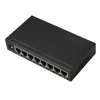 Freeshipping Standard IEEE802.3AF POE Switch 8 Porta para IP Câmera Power Over Ethernet Transmission Network Switches 48V Alimentação Fonte