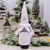 Christmas Wine Bottle Cover Gnome Decorative Gift Bags Home Party Kitchen Table Hotel Bar Xmas Decorations JK2011PH