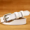 trend smooth high quality like black brand woman decorative belt eather designer original 6076477