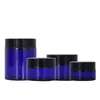 Wholesale Cosmetic Packaging Cream Jar Blue Green 20g 30g 50g 100g Body Skin Lotion Glass Bottles