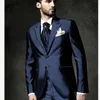 Yeni Erkek Takım Smolking Noivo Terno Slim Fit Easculino Akşam Takım Elbise Erkekler Için Bir Düğme Damat Smokin Takım Elbise (Ceket + Pantolon) 201106
