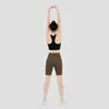 L￥ng yoga cykel shorts kvinnor h￶g midja vanlig squat bevis fitness tr￤ning atletiska shorts gym running byxor