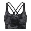 Lindos sutiãs esportivos para treino com tiras LU-122 mulheres sem fio sutiãs fitness yoga sem fio acolchoados push up tops atléticos 235x